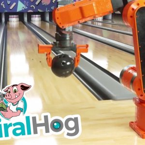 Bowling Robot Serves Up a Strike || ViralHog